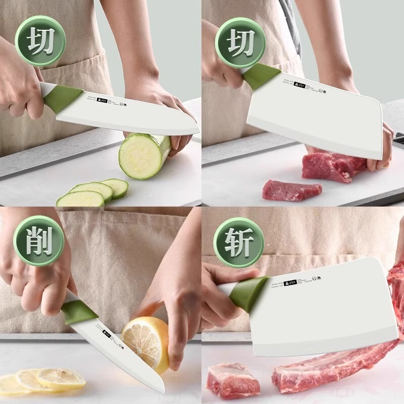 全套家用厨师套装专用菜刀不锈钢锋利切片刀具厨房切肉刀骨刀琪缘|undefined