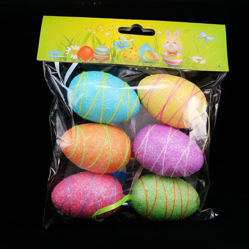 2021 New Kids Easter Gift Easter Bunny Nest Egg 4x 6cm Easter Decorative Egg