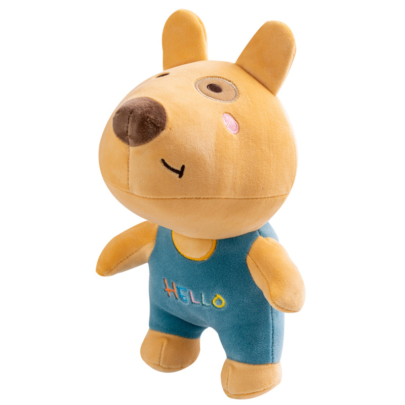 Lindo cerdo de dibujos animados perro de peluche juguete niños comodidad regalo dinosaurio muñeca agarrar máquina muñeca hombres y mujeres cumpleaños