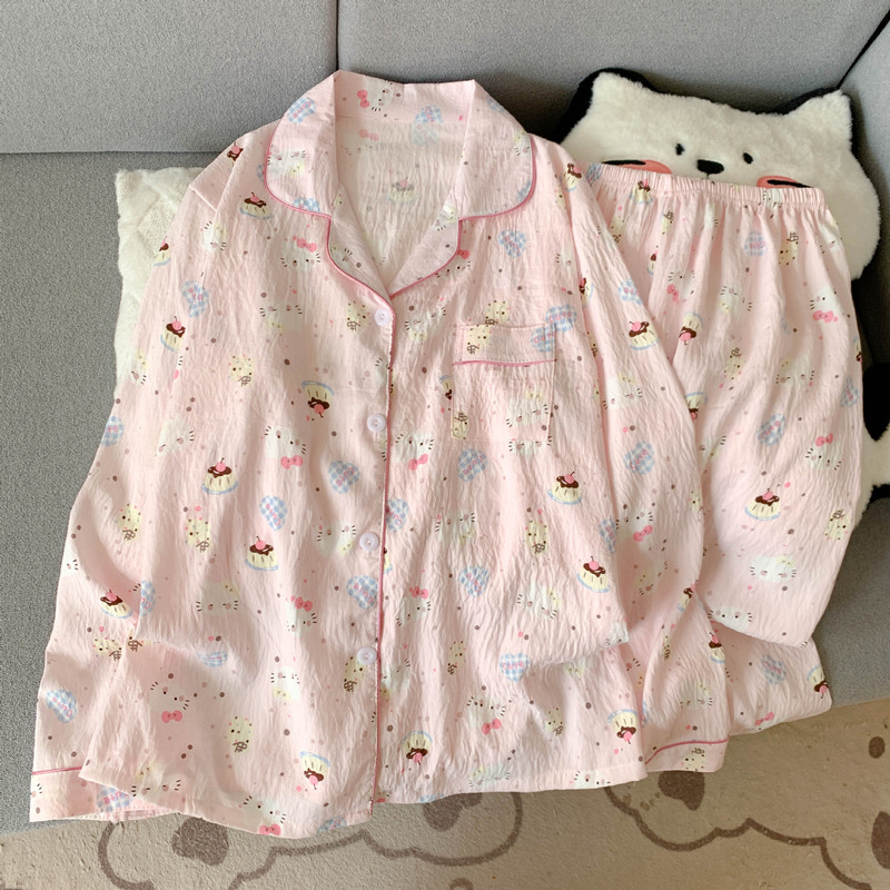 睡衣女款2025新款冬款长袖长裤可外穿冬季薄款家居服套装批发厂家|undefined