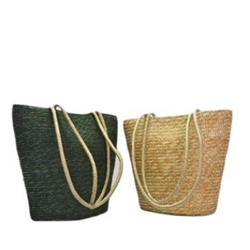 Factory grass woven bag beach bag for women, summer wheat grass bag, fashion casual bag, weaving craft bag