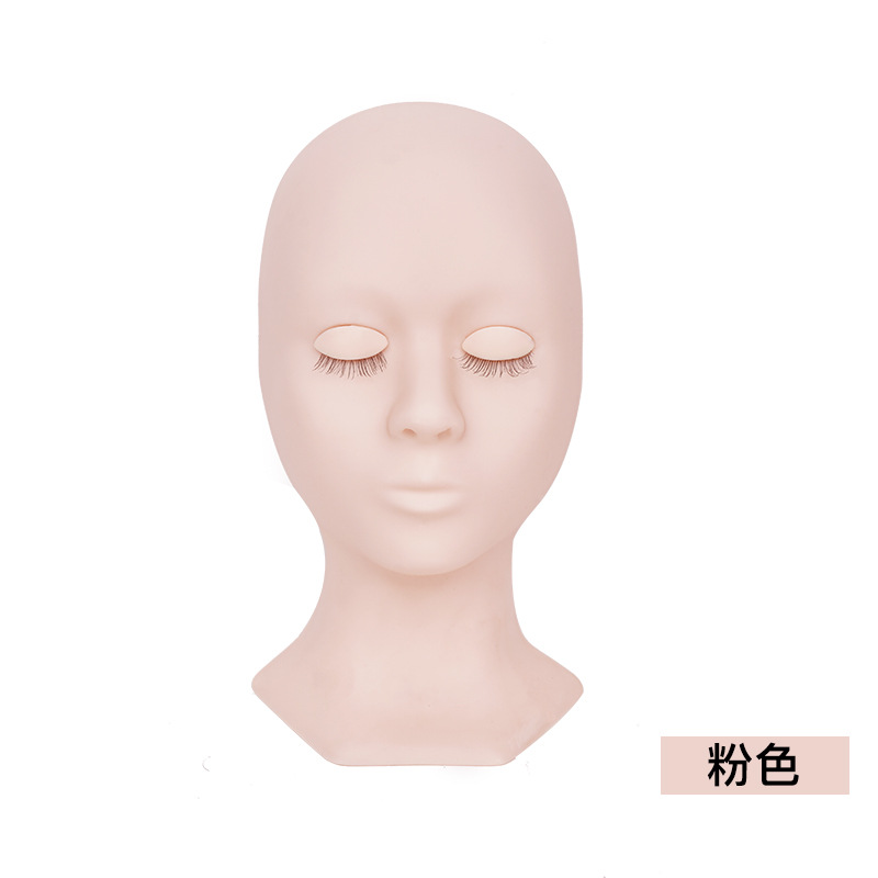 Molde de cabeza extraíble con pestañas Injerto de pestañas puede reemplazar el párpado modelo de práctica de pestañas párpado transfronterizo exclusivo