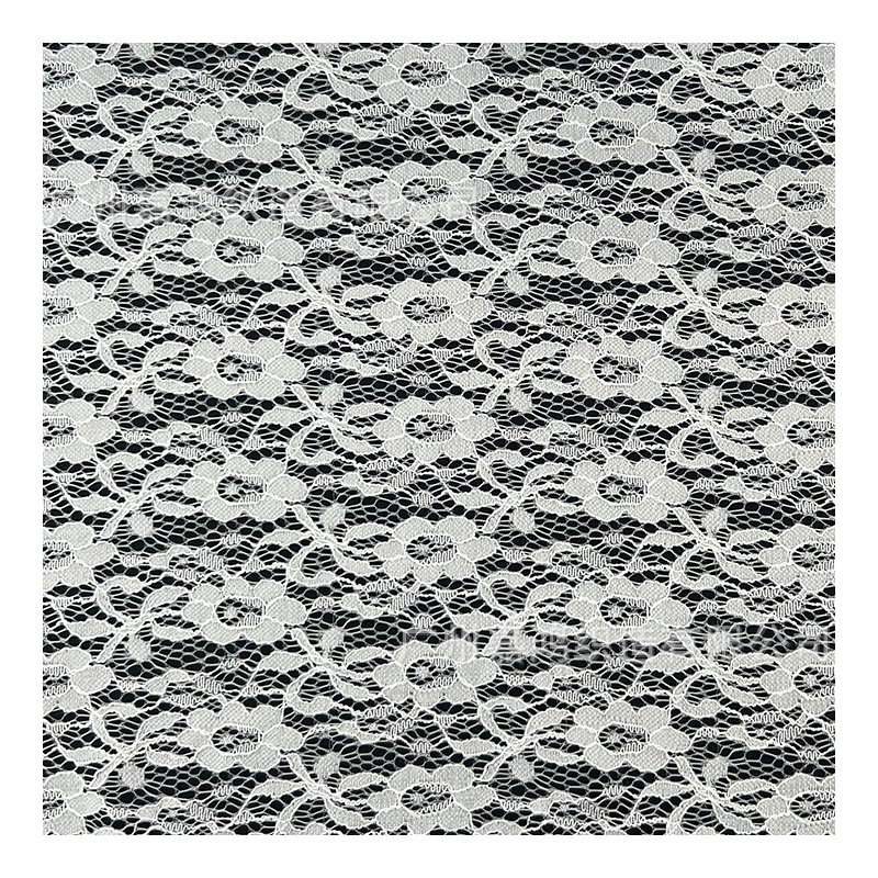 Tejido de encaje elástico de poliamonio, tejido de encaje tridimensional para hacer falda, vestido, tela de base suave y cómoda