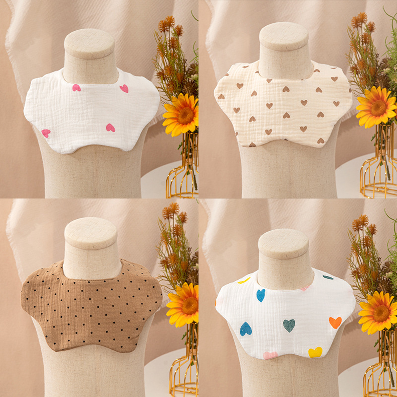 Verano insinswind 360 grados pétalos delvisto toallas de saliva recién nacidos bebés clase A algodón 6 capas de gaza delvisto bebé