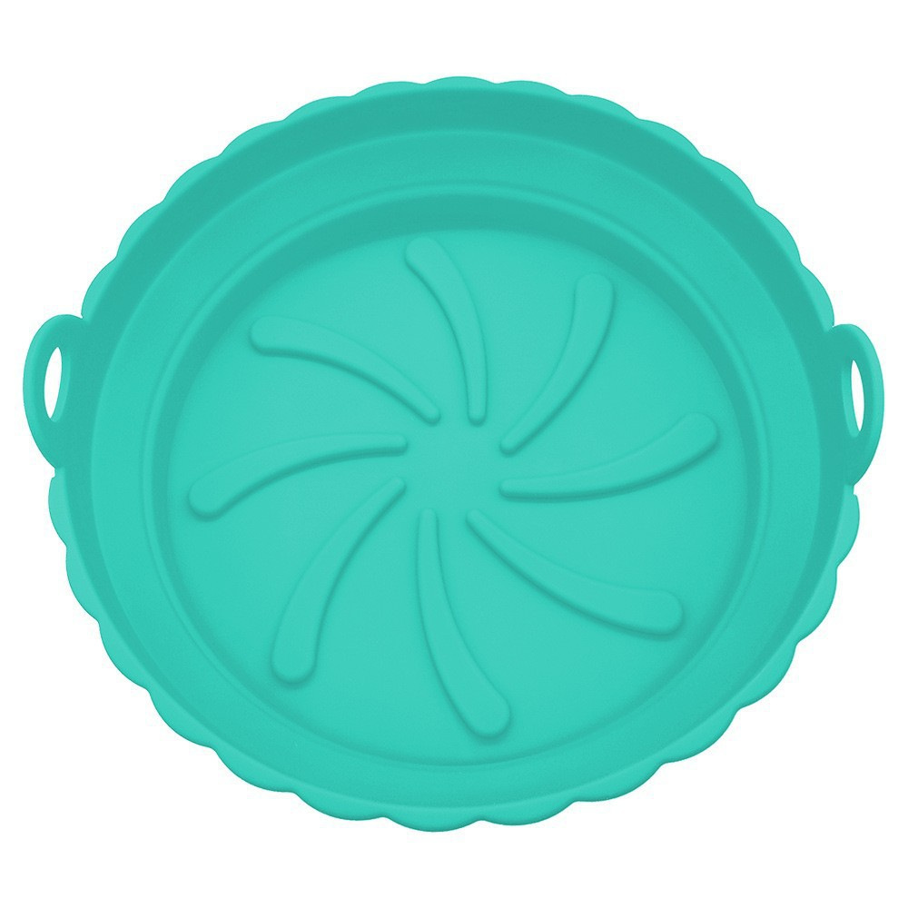 Amazon Hot Silicone Air Fryer Plate Grado de alimentos hogar plegable Silicone Air Fryer Plate