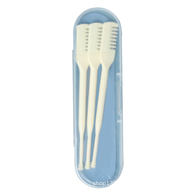Double-headed nose hair knife manual cleaning nose hair artifact nose hair trimmer portable ear pick hair scraper nose hair scraper