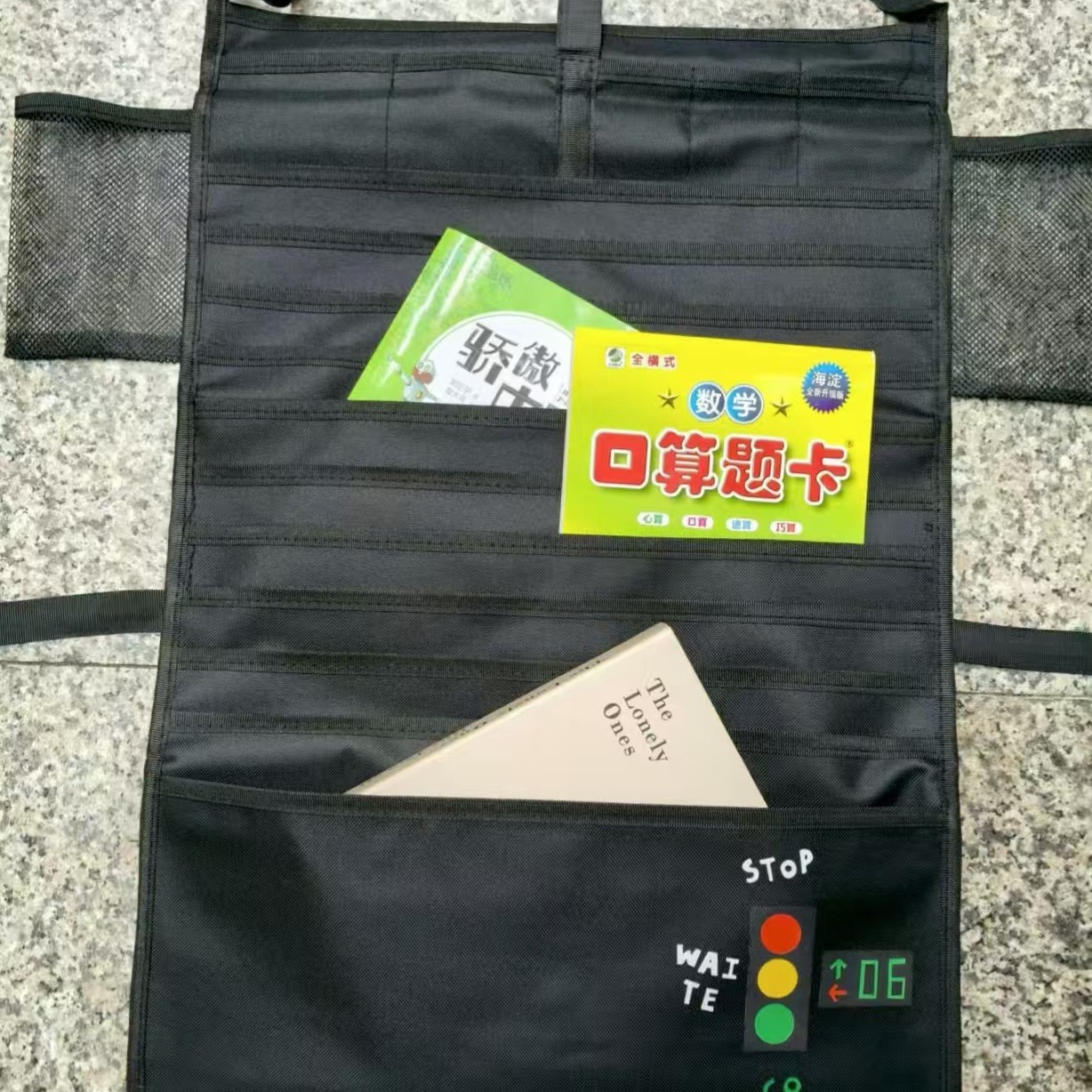 Side-Hanging Book Bag for High School Desk Large Capacity Desk Hanging Organizer for Middle School Desk Tool