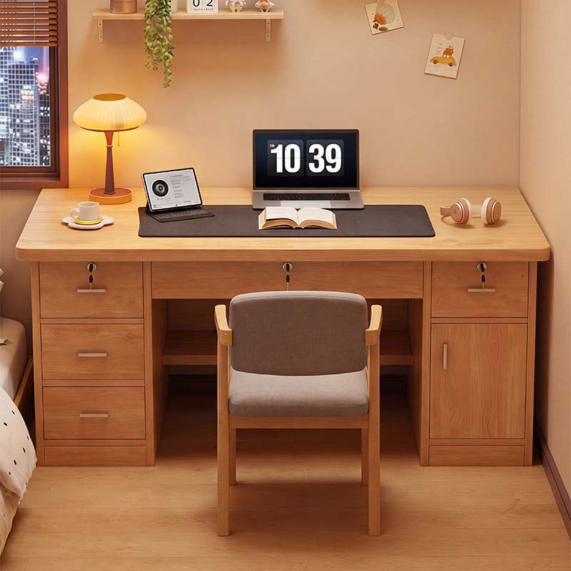 Desk for Home Use, Computer Desk, Desktop Table That Can Hold the Main Unit, Office Desk, Bedroom Student Writing Desk with Drawers, Small Table Desk for Home Use, Computer Desk, Desktop Table That Can Hold the Main Unit, Office Desk, Bedroom Student Writing Desk with Drawers, Small Table