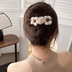 アワビクリップレトロな湾曲したヘアクリップ女性用 2025 新しいシェルクリップ後頭部フラット非刺激性カモノハシクリップ|undefined