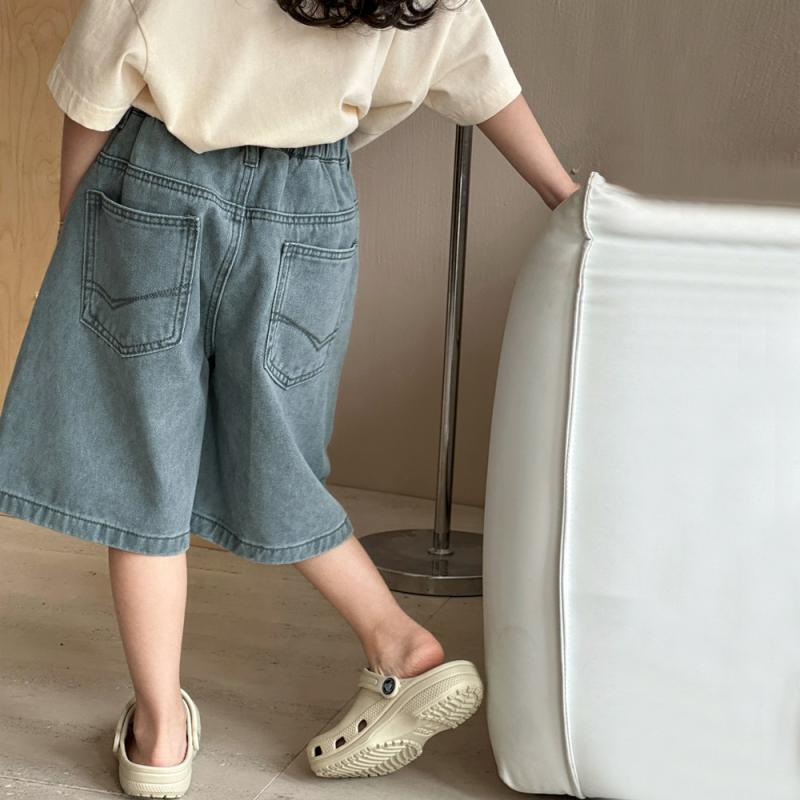 Verano delgado pantalones de vaqueros para niños pantalones de chicas 2026 nuevos pantalones de chicas casuales y sueltos