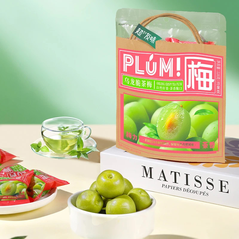 Chao Youwei Oolong Crispy Plum Snack 116g Bagged Independent Packaging Trendy Leisure Snack Plum Crisps Small Food