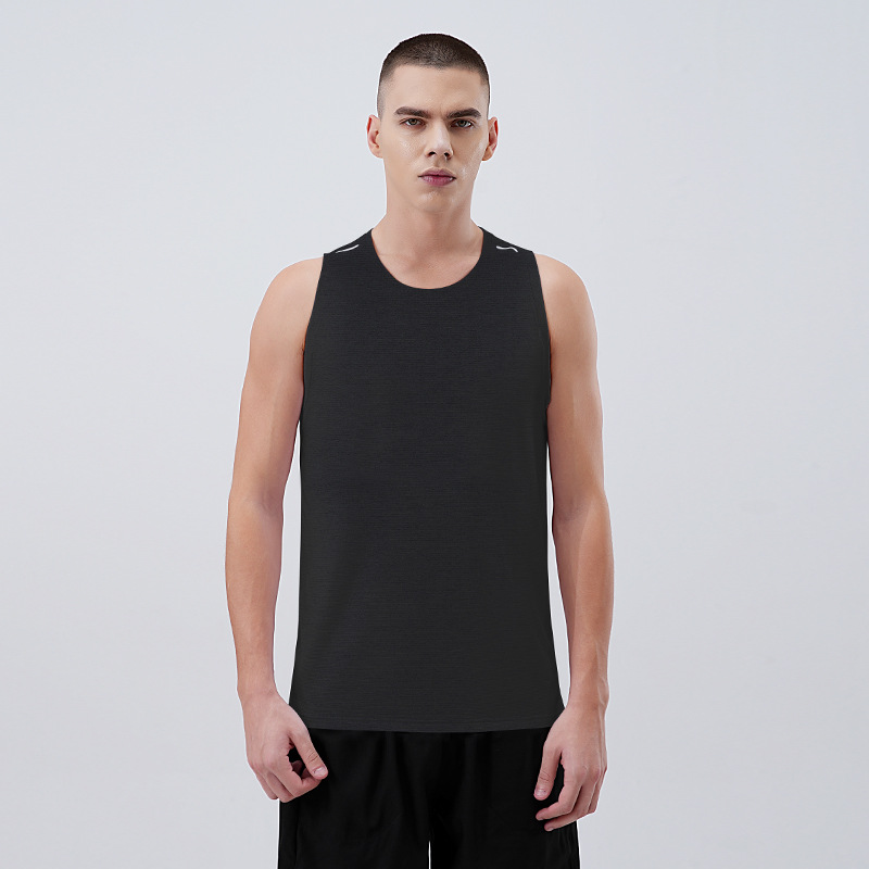 Verano nuevo chaleco deportivo de maratón hombre running fitness ropa de secado rápido sin mangas de hielo de baloncesto ropa de entrenamiento de pista y campo