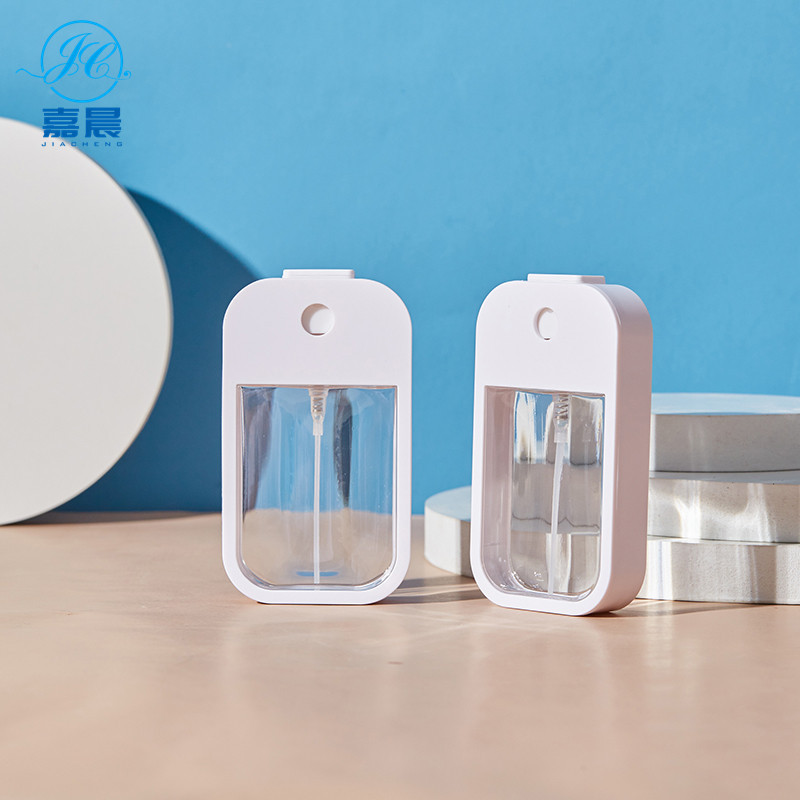 现货40ML45ML卡片喷雾ins酒精消毒便携分装瓶硅胶套苹果瓶喷雾瓶