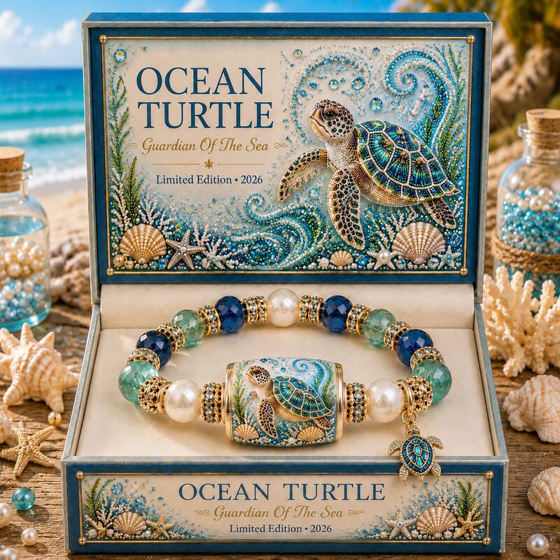 Ocean Guardian Bracelet, Ocean Animal Dolphin Jellyfish Pendant, Gold Diamond Ring Bracelet, Ocean Pearl Crystal Bracelet Ocean Guardian Bracelet, Ocean Animal Dolphin Jellyfish Pendant, Gold Diamond Ring Bracelet, Ocean Pearl Crystal Bracelet