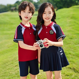 幼儿园园服小学生一年级运动会班服学院风演出服儿童校服夏季套装