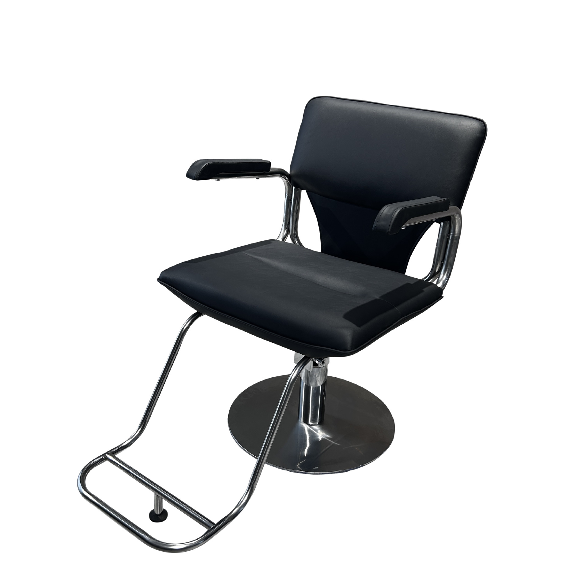 silla de peluquería integrada silla de salón de peluquería elevable silla de peluquería giratoria silla de acero inoxidable silla de salón de peluquería