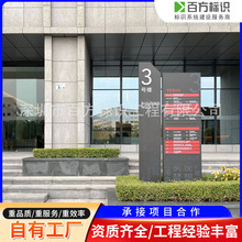 深圳商业办公写字楼标识导视牌园区立牌宣传栏指引牌厂家设计制作