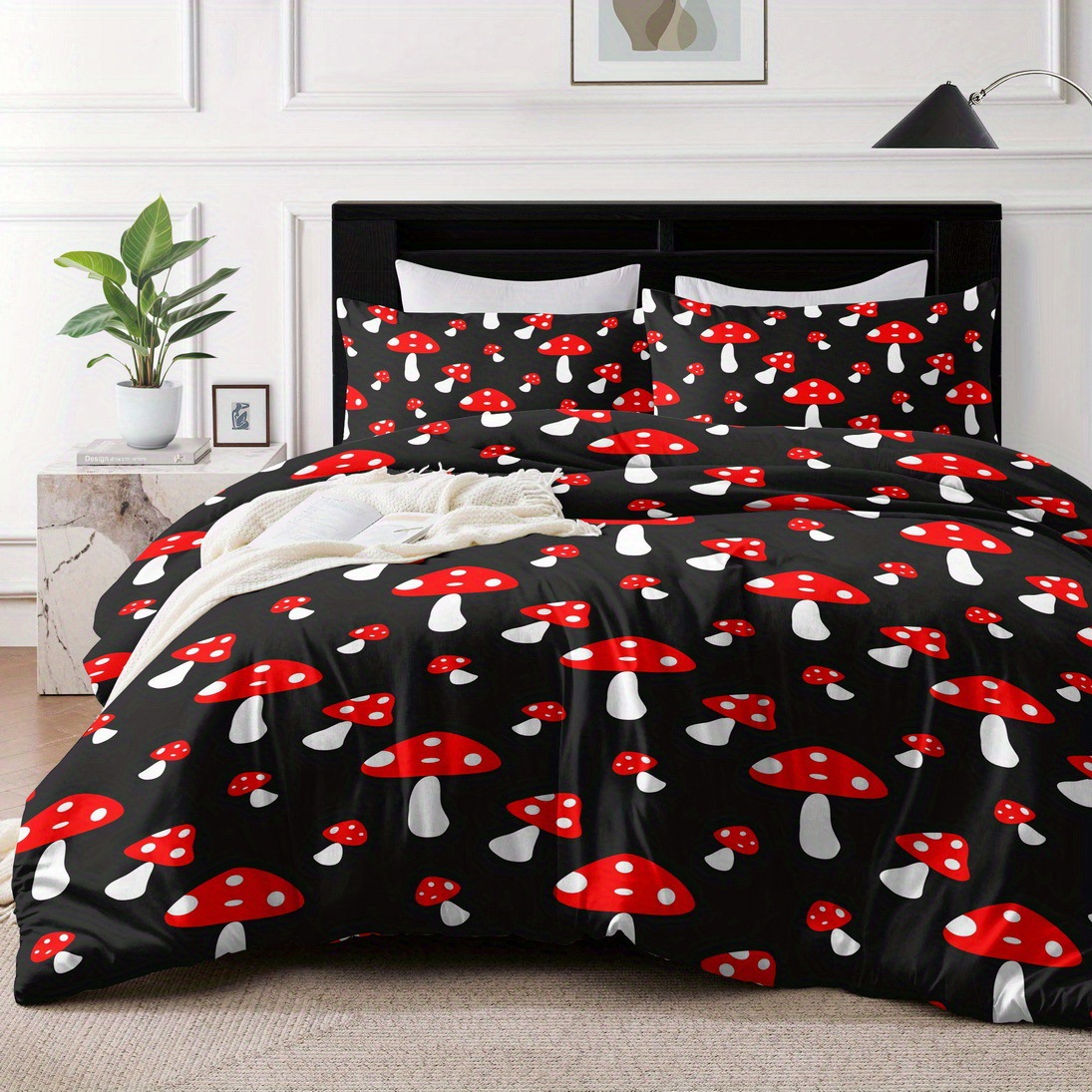 TEMU / JIT textil doméstico molido impresión digital de color iluminante set de colcha con patrón forestal para diseñar