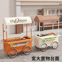 地摊移动餐车可折装促销台花车铁艺摆摊集市展示架小推车可折叠