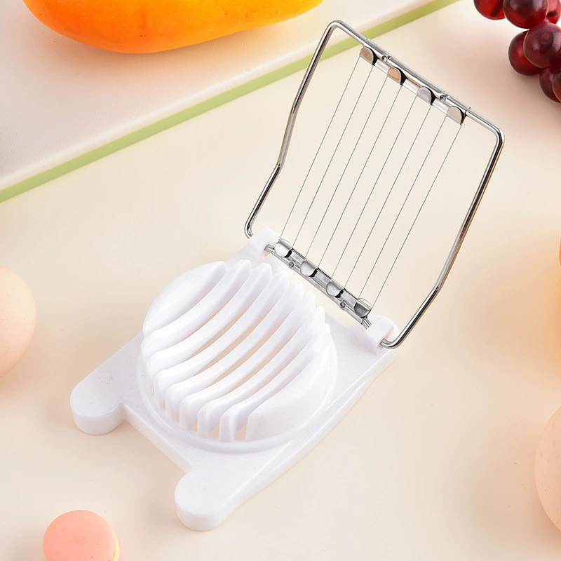 Stainless steel egg cutter household kitchen egg cutting tool single-head egg cutter preserved egg splitter