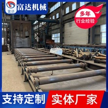 大型二手通过式抛丸机，进口尺寸宽2100mm,高3200mm,14台抛丸器，