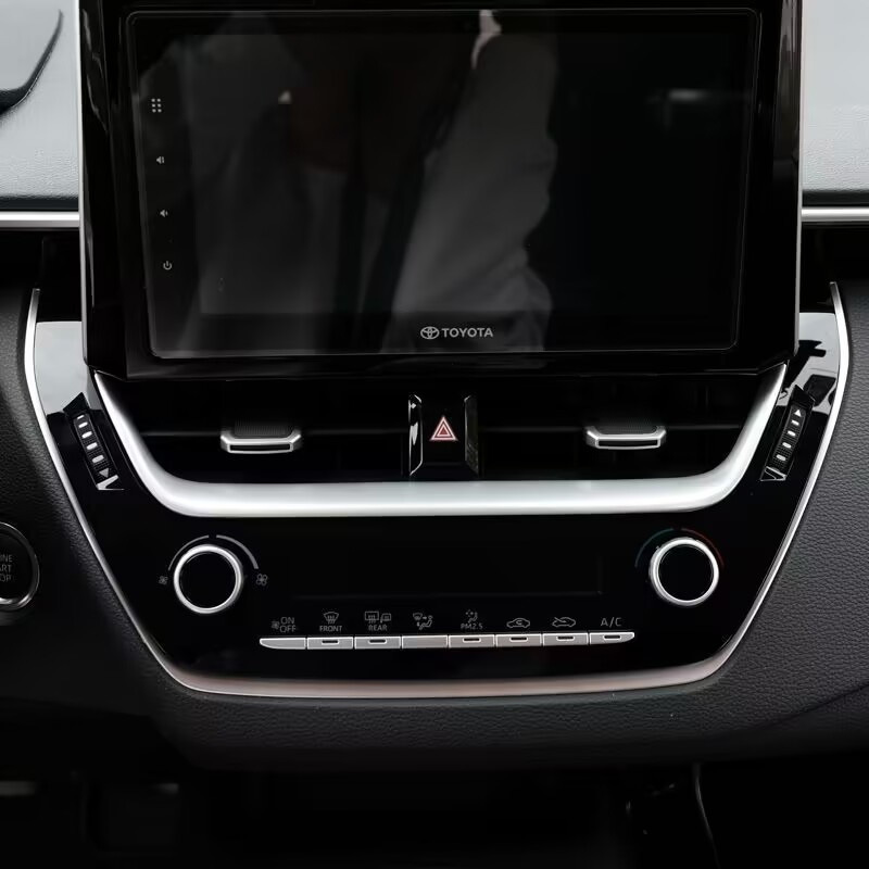 Special for 2022 Corolla Sharp Cross Navigation Lower Trim Modification Accessories Electroplating/Carbon Fiber Pattern