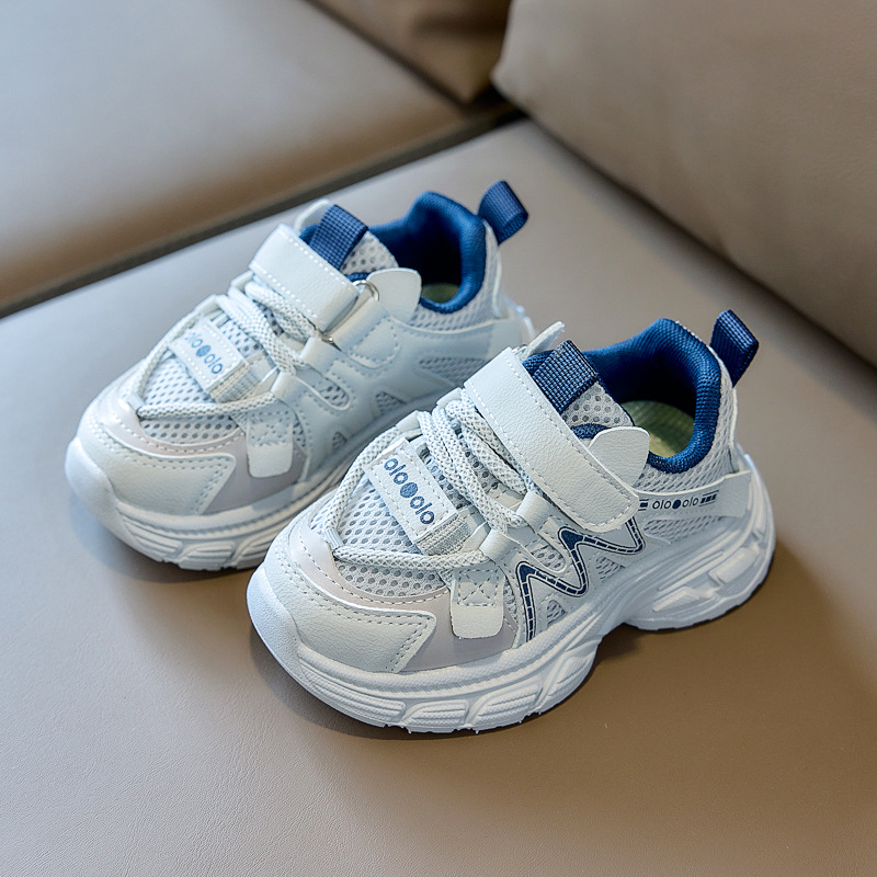 2026 primavera nuevo zapato deportivo infantil doble red transpirable correr ligero versátil zapatos casuales cómodos zapatos para niños y niñas