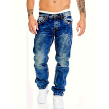 C 74012 Straight hip hop jeans ֱͲ����ţ�п�羳����ͨ