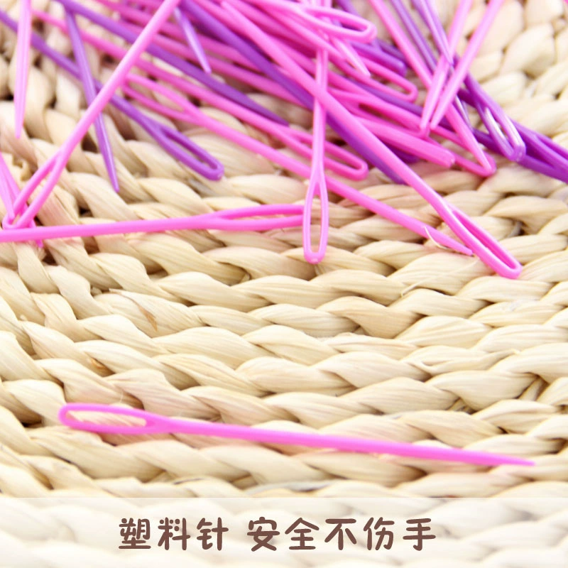 DIY аксессуары ручной работы детская ручная швейная игла пластиковая игла ткацкий инструмент большое ушко игла шерстяная игла 7 см безопасная игла