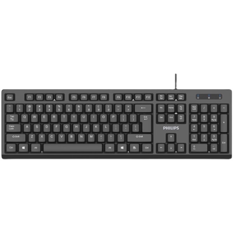 フィリップスk234有線キーボード家庭用ビジネスオフィスゲーム耐久性ノートパソコンデスクトップパソコン汎用usb|undefined