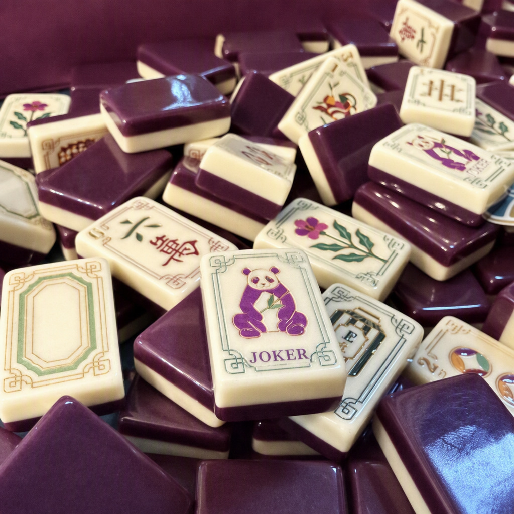 In Stock with Gift Box, Luxurious and Simple Mahjong Tiles, Luxurious Acrylic Sunday American-Style Mahjong Tiles