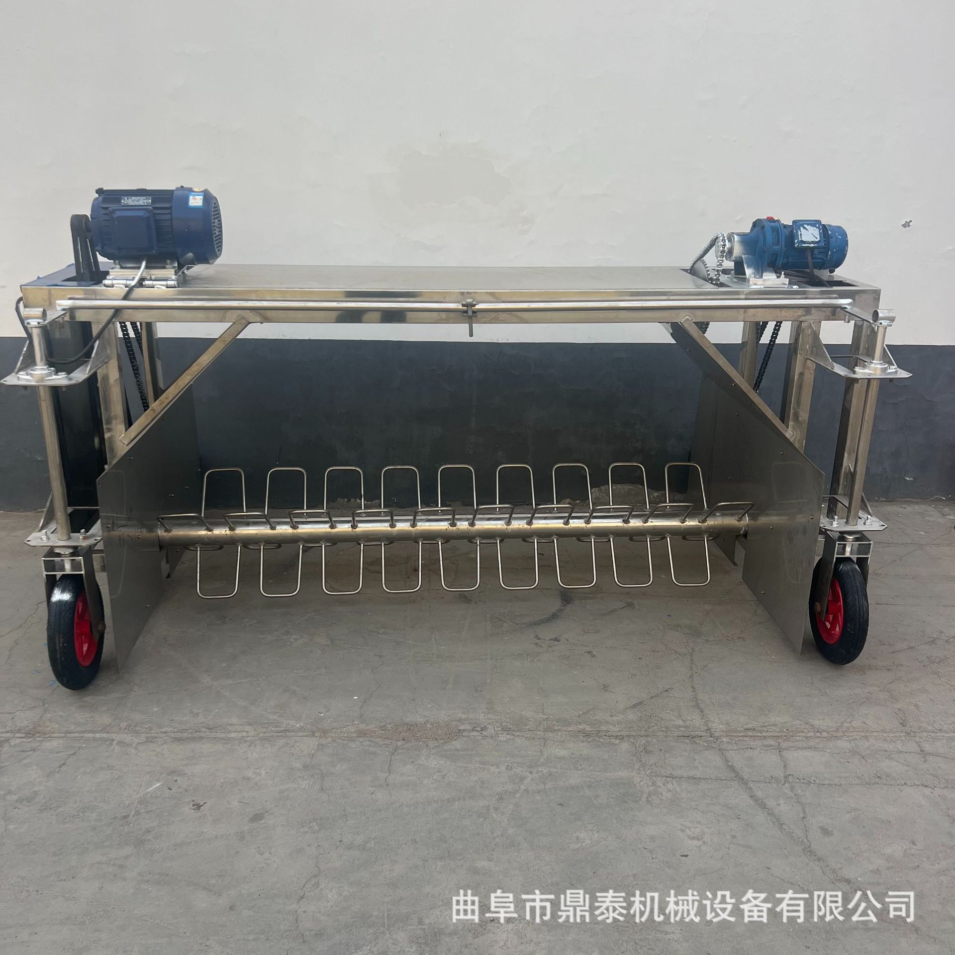 河北酒槽全自动打茬机 不锈钢自走式降温凉茬机 轨道摊晾打茬机