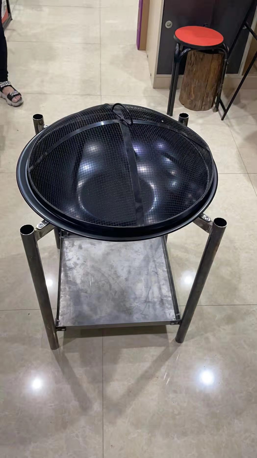 Amazon barbacoa horno al aire libre camping barbacoa Parrilla desmontable hogar pequeño barbacoa brasero horno de carbón