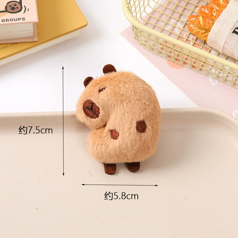 Cartoon plush brooch, doll, keychain, cute accessory, pendant