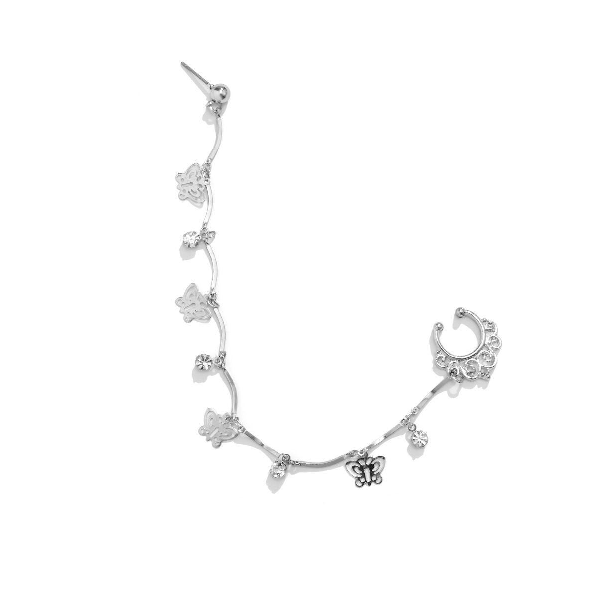 European and American jewelry, ethnic style, Su style, no punching nose studs, nose accessories, sweet and cool earrings, puncture nose rings_voghion.com