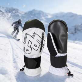 冬季新款成人凯夫拉滑雪手套 焖子带护板EVA减震防水保暖滑雪手套
