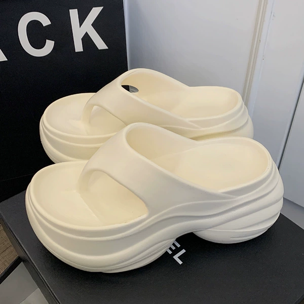 White flip flops