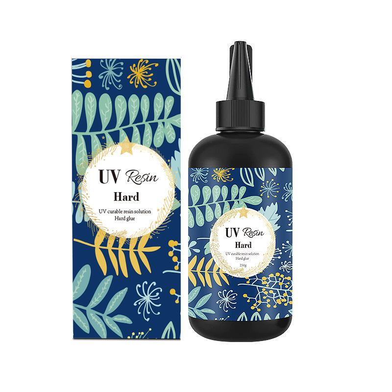 250g 고투명 경질 UV 접착제(냄새가 적고 색상 상자가 있는 희귀 모델)