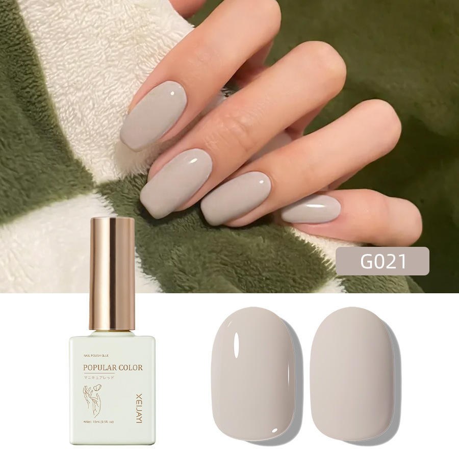 Pure Color new white nail polish glue nude transparent nail polish shop special high-grade nail polish lasting firm Factory wholesale