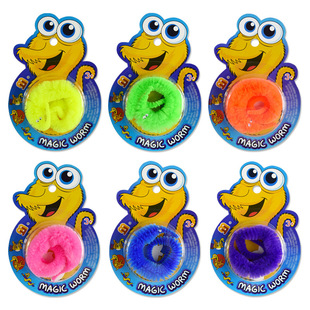 Factory Direct creative products plush toys Caterpillar magic worm wholesale children magic props worm