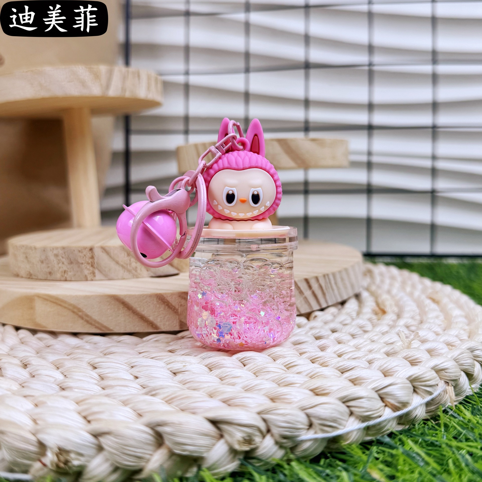 Barril de cuentas de burbujas-rosa