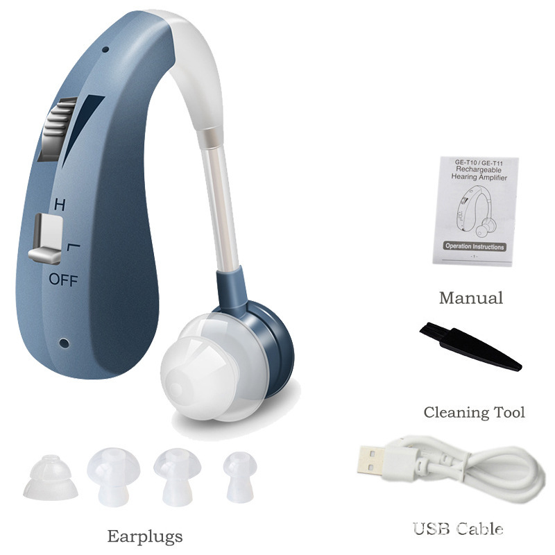 【ランニングモデル】補聴器 USB充電式サウンドアンプ イヤーフック型補聴器ヘッドフォン サウンドコレクター 外国貿易|undefined