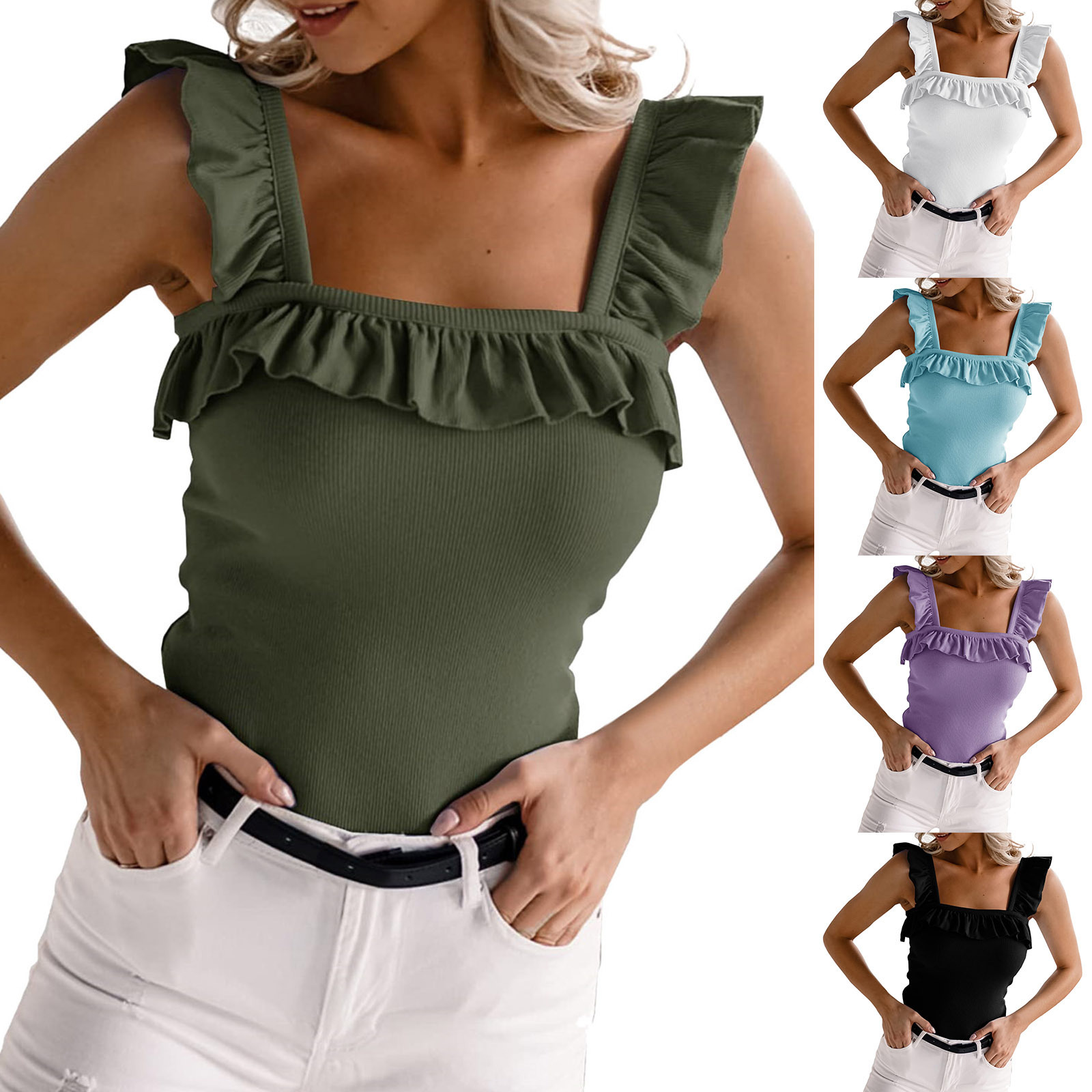 INS Stil 2023 Sommer Neue Nachtclub Mode Sexy Strap Open Back aushöhlen Slim Fit Offenen Nabel Tank Top_voghion.com