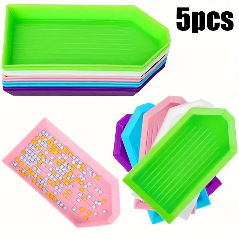Foreign trade hot 5pcs multi-color diamond painting color turn drill plate 5D diamond embroidery DIY tools diamond embroidery universal Foreign trade hot 5pcs multi-color diamond painting color turn drill plate 5D diamond embroidery DIY tools diamond embroidery universal