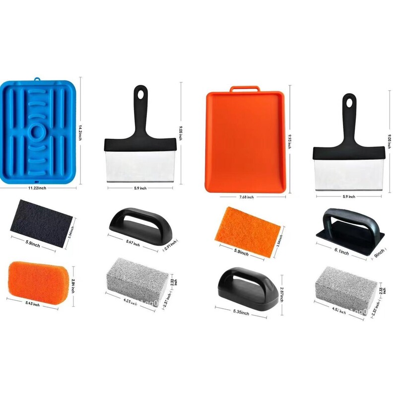 Cross-border Black Stone Oven Cooking Tools Cleaning Tools Barbecue Oven Drain Pad Black Stone Barbecue Grill Cleaning Set