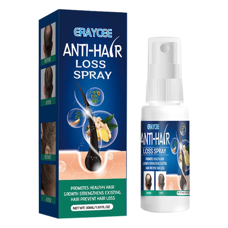Eraycee Cross-Border Hair Thickening Spray Herbal Formula Moisturizing Hair Follicles Hair Nutrient Liquid Thick Hair Pictures