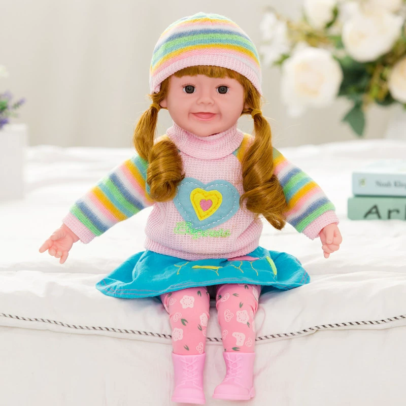 Speaking smart doll, realistic toy from soft rubber