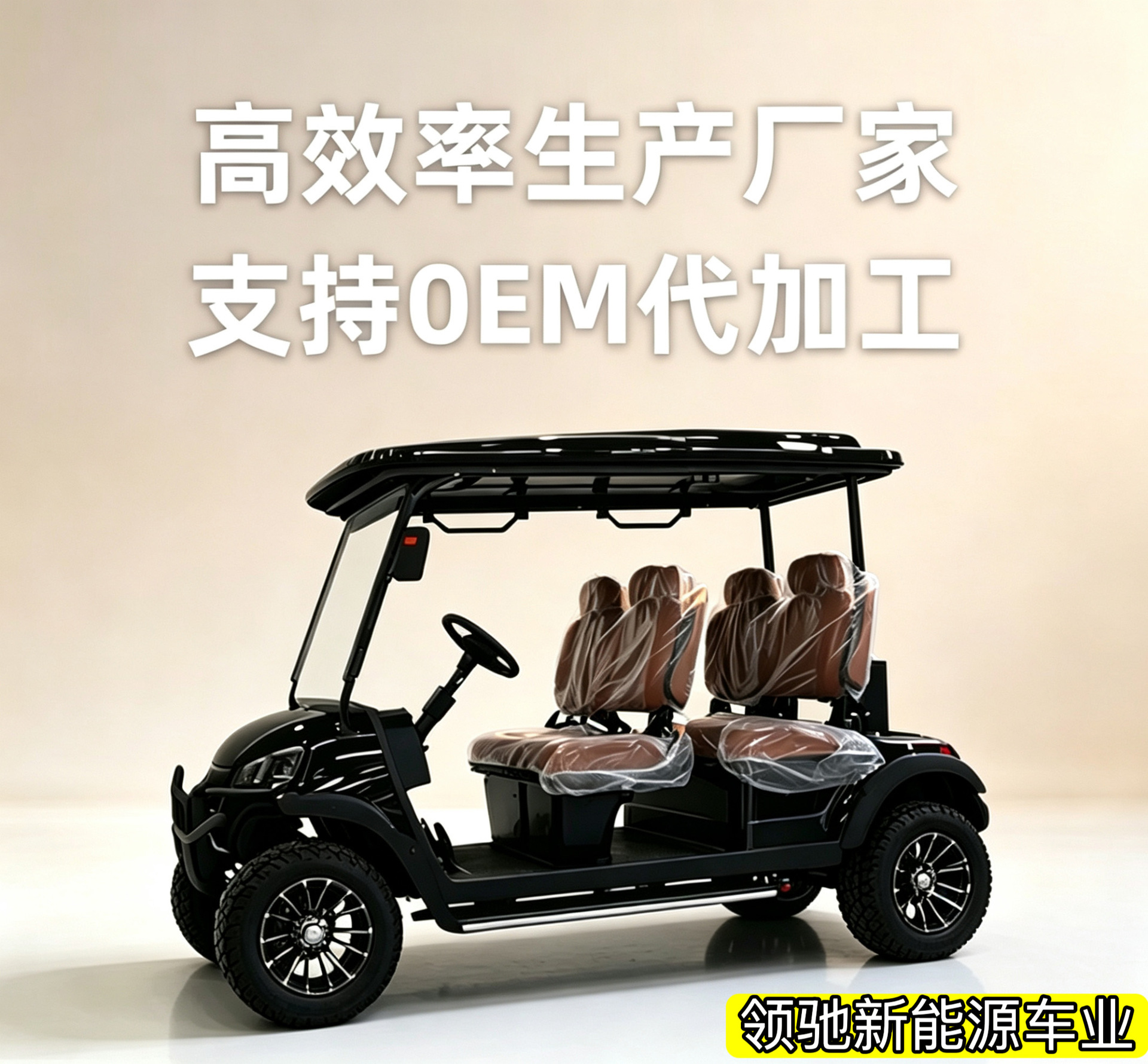 Electric Golf Cart for Tourist Attractions, Sightseeing Vehicle, Patrol Car, 2-4-6-8-10 Seats, Export Trade