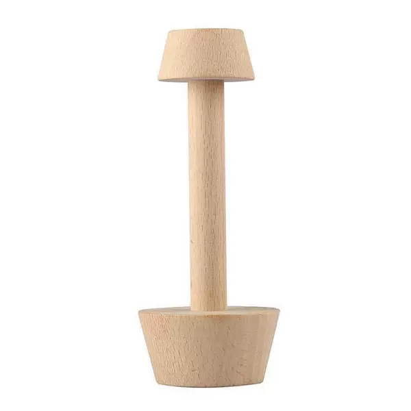 Wooden Egg Tart Mold Double-Ended Wooden Egg Tart Base Mold Versatile Wooden Pastry Tamper