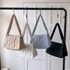 Brand small design nylon capacious one-shoulder bag for leisure, Korean style, trend of season